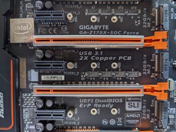 Gigabyte GA-Z170X-SOC FORCE Intel Z170 EATX DDR4 LGA1151 4 x PCI-E x16 Slots Motherboard