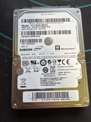 Samsung Momentus 1TB HDD