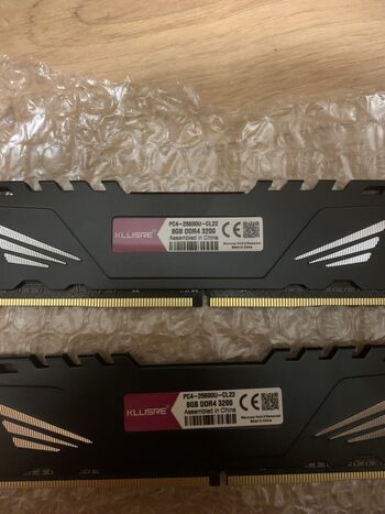 Kllisre DDR4 2x8GB 3200MHz ram atmintis