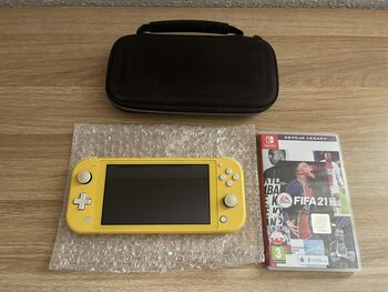 Nintendo Switch Lite, Yellow, 256GB su dėklu bei žaidimu