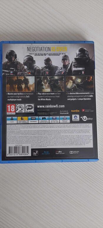 Tom Clancy's Rainbow Six Siege PlayStation 4