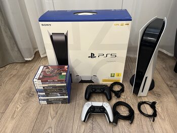 PlayStation 5 Disc + extra pultelis + 12 žaidimų