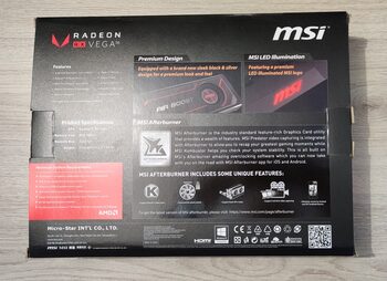 Redeem MSI Radeon RX VEGA 56 8 GB 1156-1471 Mhz PCIe x16 GPU