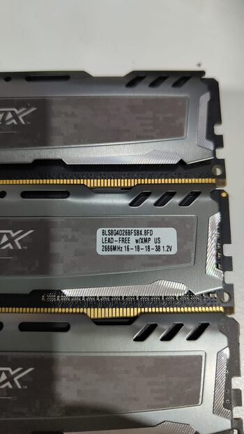 Módulo de Memoria RAM Micron BALLISTIX Sport uDimm DDr4 24GB (3 x 8GB) - 2666Mhz