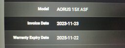 Gigabyte AORUS 15X(i9/RTX4070)