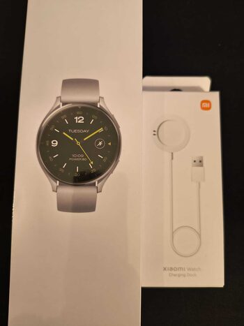 Xiaomi Watch 2 Gris Titanio Correa de cuero, Sin abrir + Dock de carga