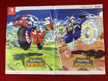 Poster Pokemon Escarlata Y Purpura Nintendo Switch NUEVO