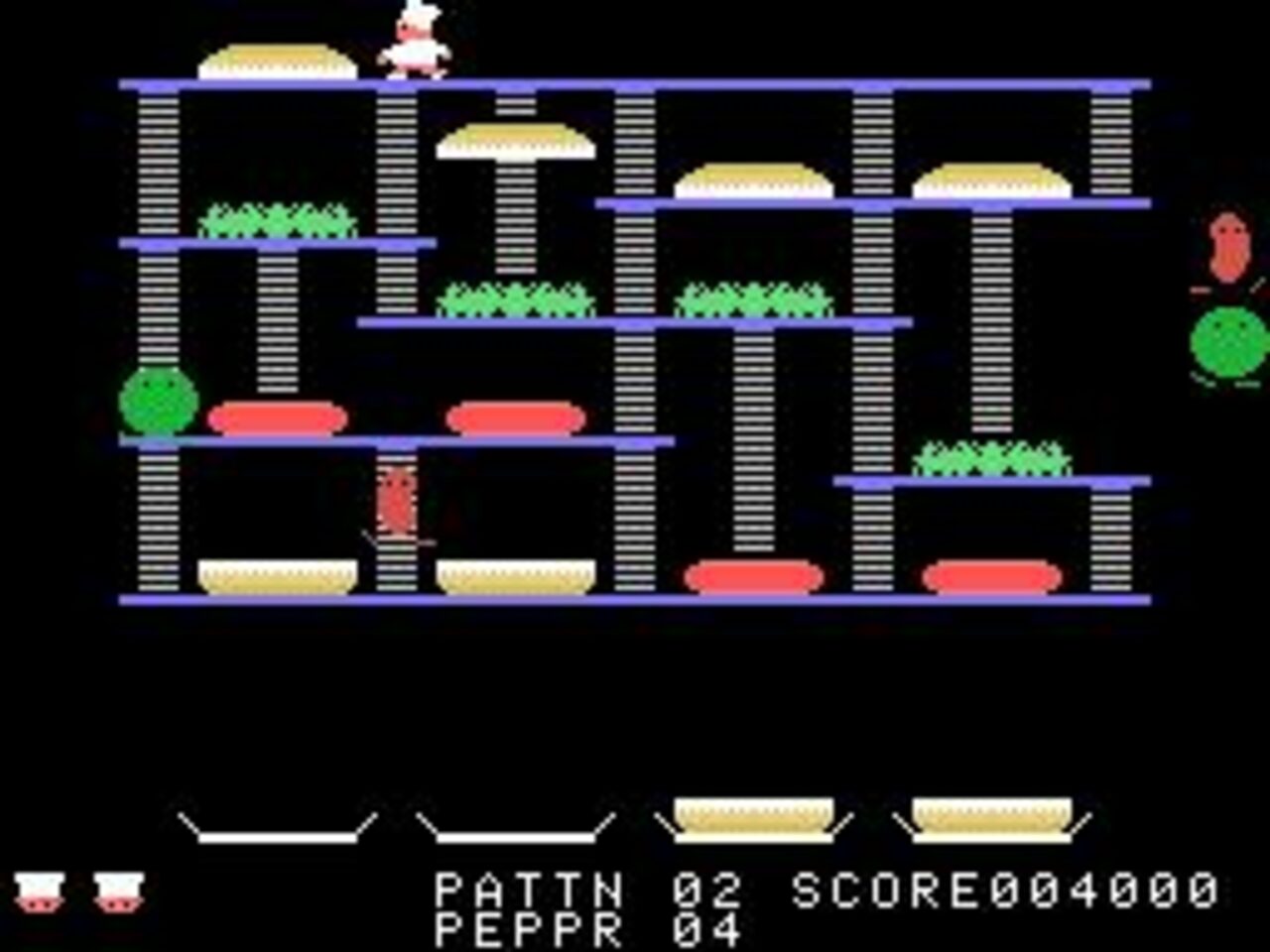 BurgerTime (1982) Atari 2600