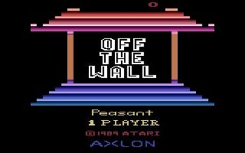 Off the Wall Atari 2600