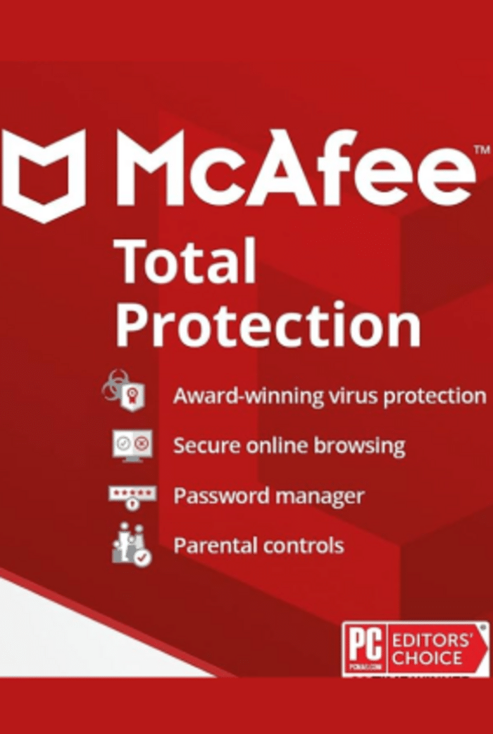 Buy McAfee Total Protection (2024) 1 Device 1 Year Key! Cheap price ENEBA