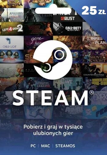 Steam Wallet Gift Card 25 PLN Steam Key POLAND