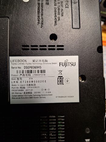 Fujitsu LIFE BOOK E736. i5-6200U. LED, FULL HD.