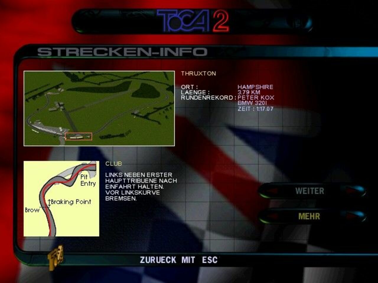 TOCA 2 Touring Cars PlayStation