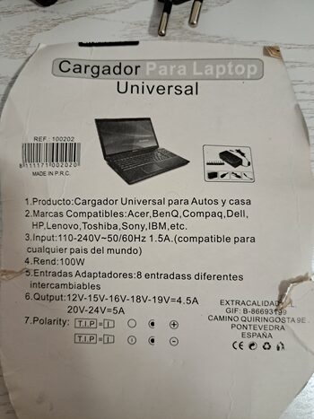 Buy Cargador universal para portátil 