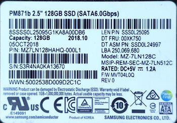 Buy Samsung PM871b 128 GB SSD Storage