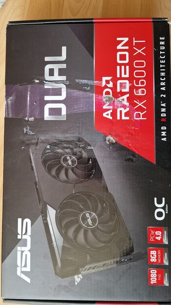 ASUS Dual AMD Radeon RX6600XT OC Edition Gaming Graphics Card (8GB GDDR6 Memory, PCIe 4.0, 1x HDMI 2.1, 3x DisplayPort 1.4a, DUAL-RX6600XT-O8G) for sale