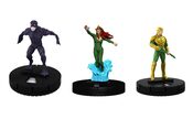 Pack 3 figuras Mera + Atlantean general + King Trench DC Comics heroclix wizkids