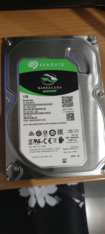 Seagate BarraCuda 1 TB HDD Storage