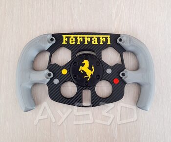 MOD F1 Fórmula 1 FERRARI Agarres gris plata para Volante Logitech G29 y G923 Ps