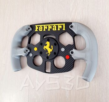 MOD F1 Fórmula 1 FERRARI Agarres gris plata para Volante Logitech G29 y G923 Ps for sale