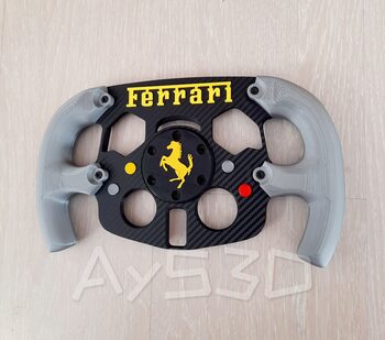 MOD F1 Fórmula 1 FERRARI Agarres gris plata para Volante Logitech G29 y G923 Ps