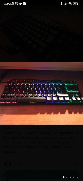 TECLADO MARS GAMING MKXTKL