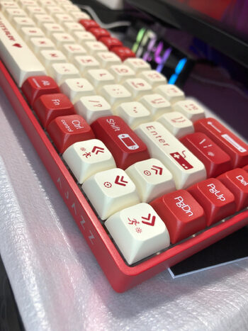 Ajazz AK680 mechaninė žaidimų klaviatūra red switch // gaming keyboard