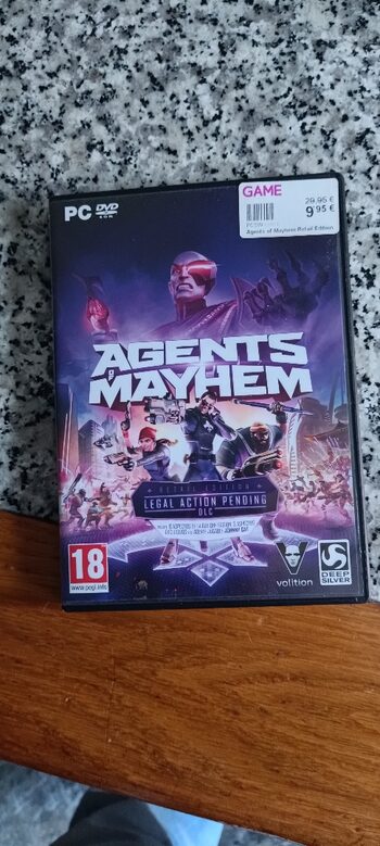 en físico caja completo - juego pc agents of mayhem Retail Edition con DLCs day one edition,etc