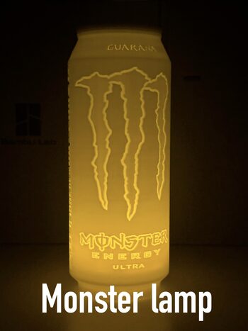 Monster energy led lempa