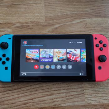 Redeem Nintendo Switch, Blue & Red, 32GB + 128 GB didelis komplektas!