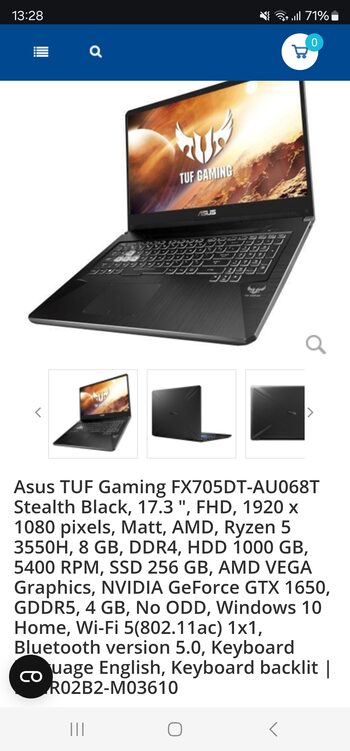 Asus tuf gaming fx705DT