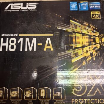 ASUS H81M-A MicroATX DDR3/i3 4130/rx 550 2gb