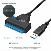 Cable USB 3.0 a SATA 22 Pin 2.5 Adaptador HDD SSD