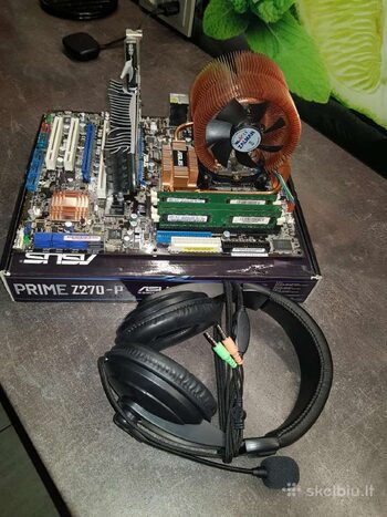 P5E WS PRO + Q9300 + ZALMAN 9000 COOLER + 6GB DDR2+GPU+AUSINĖS SU MIC