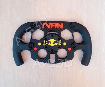 MOD F1 Fórmula 1 PERSONALIZADO con NOMBRE y RED BULL Volante Logitech G29 y G923