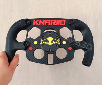 MOD F1 Fórmula 1 PERSONALIZADO con NOMBRE y RED BULL Volante Logitech G29 y G923