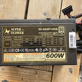 SUPER FLOWER SF-600P14XE 600W PSU maitinimo blokas PC Power supply