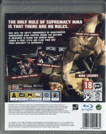 Supremacy MMA PlayStation 3