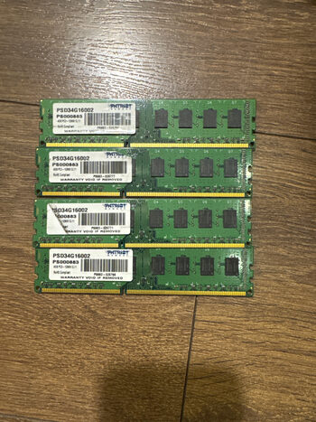 ddr3 1600mgz 16gb ram (4vnt. po 4gb ram)