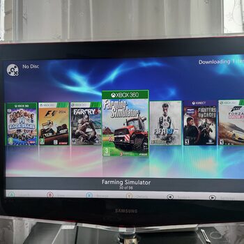 Xbox 360 S, Black, 500GB, RGH, KINECT, 2 pultai, 98 žaidimai