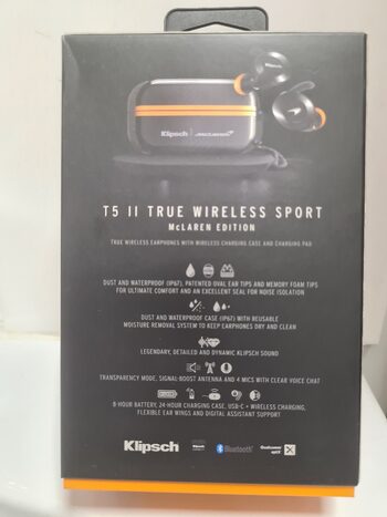 Belaidės ausinės Klipsch T5 II True Wireless Sport McLAREN EDITION