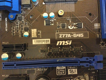 Buy MSI Z77A-G45 Intel Z77 ATX DDR3 LGA1155 3 x PCI-E x16 Slots Motherboard