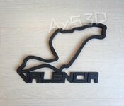 CIRCUITO VALENCIA decorativo de pared para tu zona gamer de Formula 1 F1 Moto GP for sale