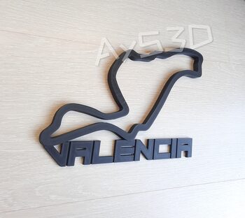 CIRCUITO VALENCIA decorativo de pared para tu zona gamer de Formula 1 F1 Moto GP