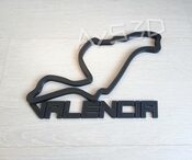 CIRCUITO VALENCIA decorativo de pared para tu zona gamer de Formula 1 F1 Moto GP