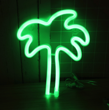 Redeem LED Neon dekoracija Palmė žalios spalvos