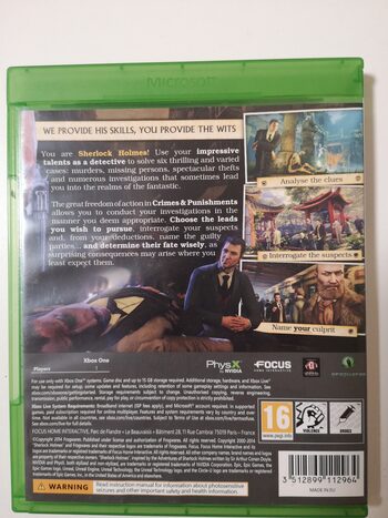 Sherlock Holmes: Crimes and Punishments Xbox One