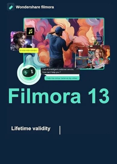 Wondershare Filmora 13 Video Editor (1 MAC, Lifetime) Key GLOBAL