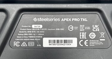 SteelSeries APEX PRO TKL Mechaninė Laidinė Gaming Klaviatūra