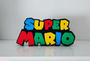 Logo Super Mario en 3D